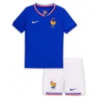 Maglia Calcio Francia Prima Divisa Bambino Europei 2024 Manica Corta (+ pantaloncini)